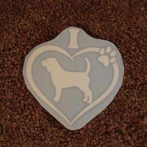 I Love Beagles Decal